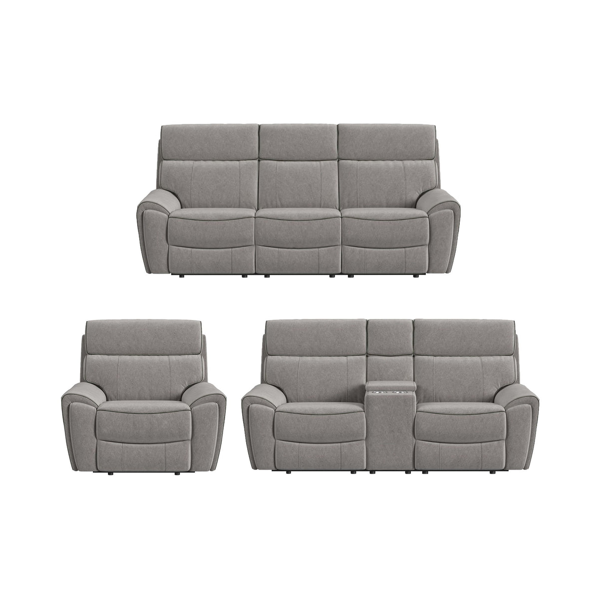 Jackpot Living Room Set in Gray by Elements International