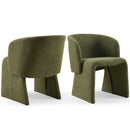 Modern Accent Chair Brown Single Sofa Chair, Upholstered Side Chair Teddy Comfy Chair For Dining Room / Bedroom / Living Room / Reception