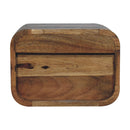 Floating Open Curve Nightstand - Oak