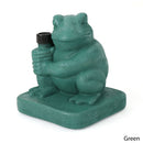 Whimsical - Frog Neptune Umbrella Base Concrete