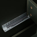 Bathroom Vanity With Ceramic Sink, Fluted Design