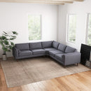 Amber - Velvet Corner Sectional Sofa