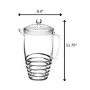 Swirl Unbreakable Plastic Water Pitcher With Lid And Spout