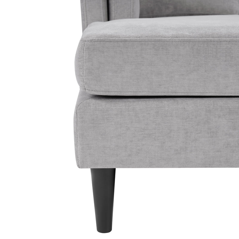 Modern Chaise Lounge With Dual Layer Armrests