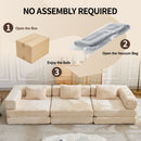 Convertible Floor Sofa Bed, Boneless Modular Sectional Sofa For Living Room