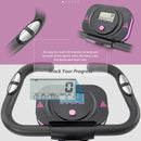 Exercise Bike Folding Stationary Bikes For Home With 16 Level Magnetic Resistance