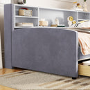 Luxurious Upholstered Platform Bed With Storage Drawers