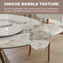 Modern Sintered Stone Dining Table Set With Chairs