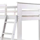 Ambar - Twin Loft Bed With Desk & Bookcase & Chest - Light Gray