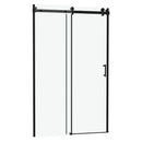 Modern Single Slide Shower Door, Tempered Glass, Stainless Steel Frame