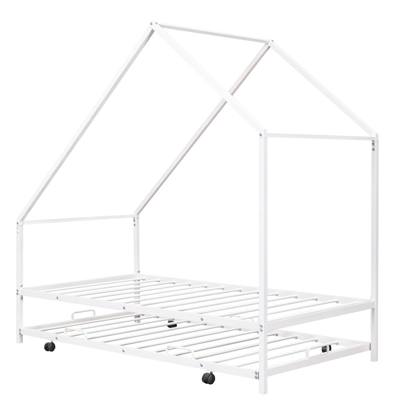 House Bed With Trundle