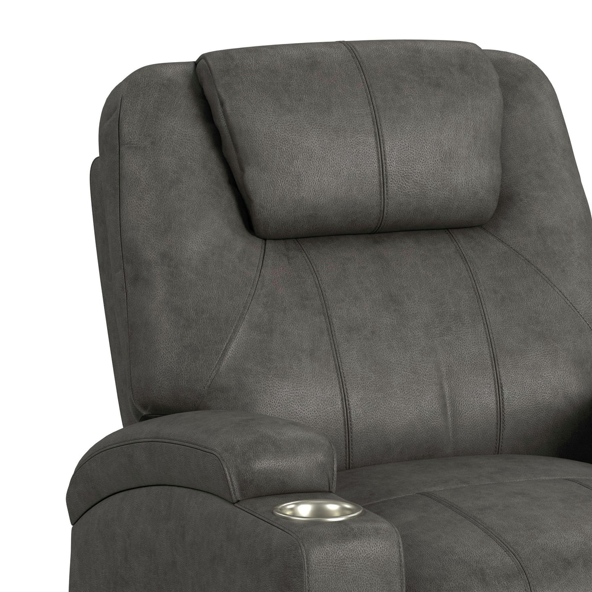 Kenmore P1 Lift Chair With Heat Massage in Simba Dark Gray by Elements International, view 7