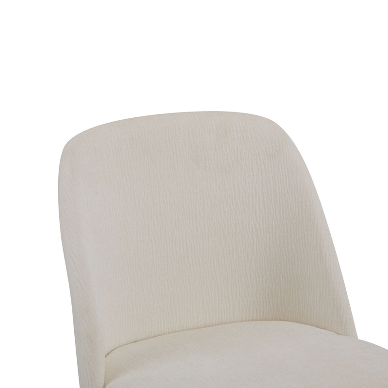 Modern Dining Chair With Curved Backrest
