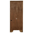 Hartshill - 3-Shelf Cabinet Bookcase - Burnished Oak