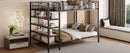 Bunk Bed With 5 Tier Shelves