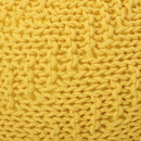 Bordeaux - Knitted Cotton Round Pouf Ottoman