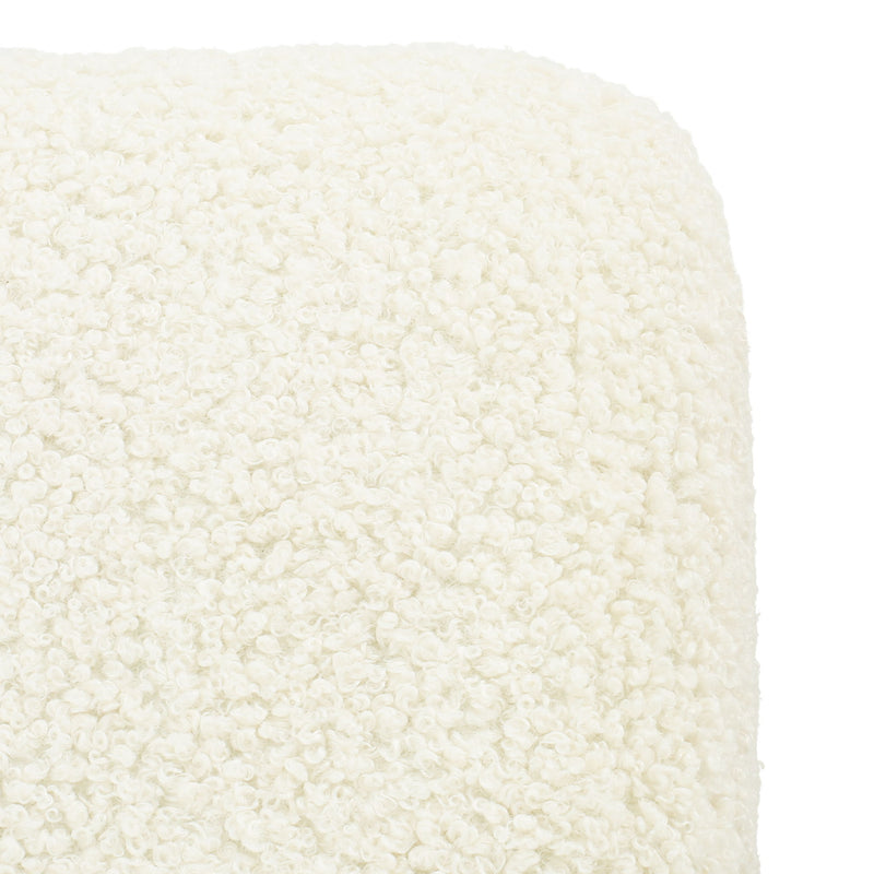 Contemporary Ottoman With Foam Cushion And Durable Upholstery