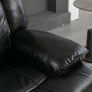 2 Seater Home Theater Recliner Manual Recliner Chair With A LED Light Strip Two Cup Holders And A Storage Box For Living Room