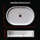 Bathroom Vessel Sink, Semi Polished Surface