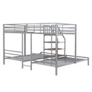 Metal Bunk Bed With Storage Shelves Staircase