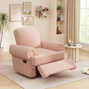Manual Swivel Recliner Rocker Chair With Adjustable Backrest