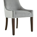 Jackson - Upholstered Dining Chair Elegant Design - Smoke / White