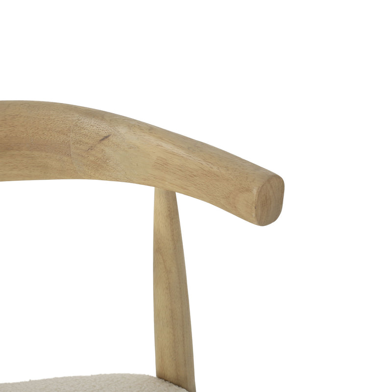 Mid Century Modern Dining Chair Set With Upholstered Seating
