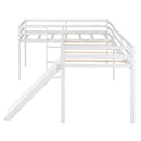 L Shaped Loft Bed With Ladder And Slide