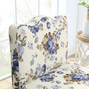 Stylish Flannel Dining Chair With Soft Cushion And Backrest