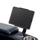 270° Power Swivel Recliner Home Theater Chair With Hidden Arm Storage, LED Light, Cup Holder, And Tray Table