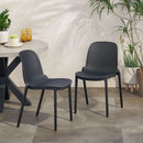Outdoor Stacking Dining Side Chair (Set of 2)