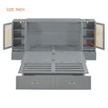 Murphy Wall Bed With Drawer And Rattan Decoration