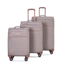 4 Piece Set, Softshell Suitcase Spinner Wheels Terylene Luggage Sets