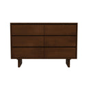 Dubrovnik - Mid-Century Modern Dresser With 6 Drawers - Brown