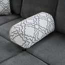 Convertible Sectional L-Shaped Sofa With Dual Pull-Out Sleepers, Flip-Top Table, USB Ports, Cup Holder & Storage