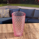 Leading Ware Diamond Cut Acrylic Drinking Glasses (Set of 4)