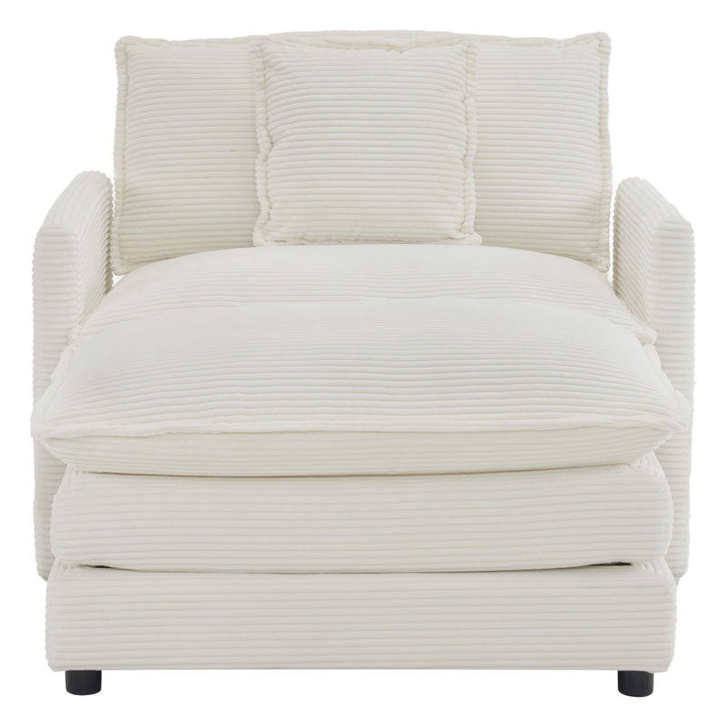 Modern Modular Sofa With Side Storage Pockets For Living Room