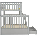 Bunk Bed With Ladder, And Safety Guard Rails