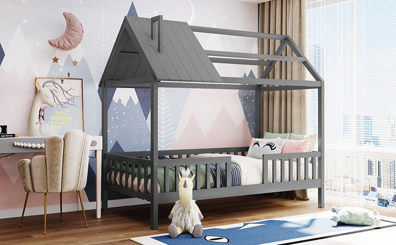 House Bed With Fence