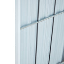 Firewood Rack, Log Holder With Roof, Log Storage, Firewood Stand For Outdoor Backyard Garden Patio Porch, Galvanized Steel - Gray