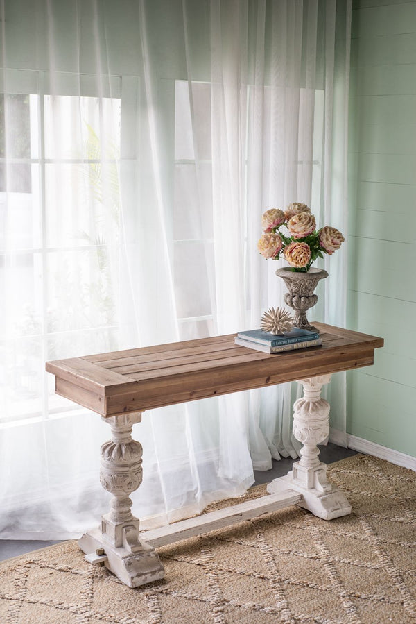 Alcott - Buffet Table - Brown / Antique White