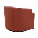 Emmett - Swivel Glider Barrel Chair With Clip Arm Design