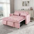 3 In 1 Pull Out Couch Convertible Sofa Bed With Reclining Backrest
