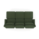 Stylish Sofa With Ottoman And Lumbar Pillows, Ergonomic Design