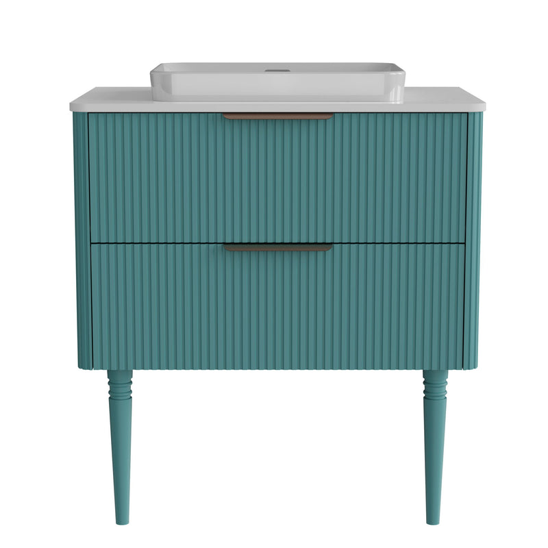 Elena - Modern Bathroom Vanity With Sink With Ample Storage, 2 Soft Close Drawers