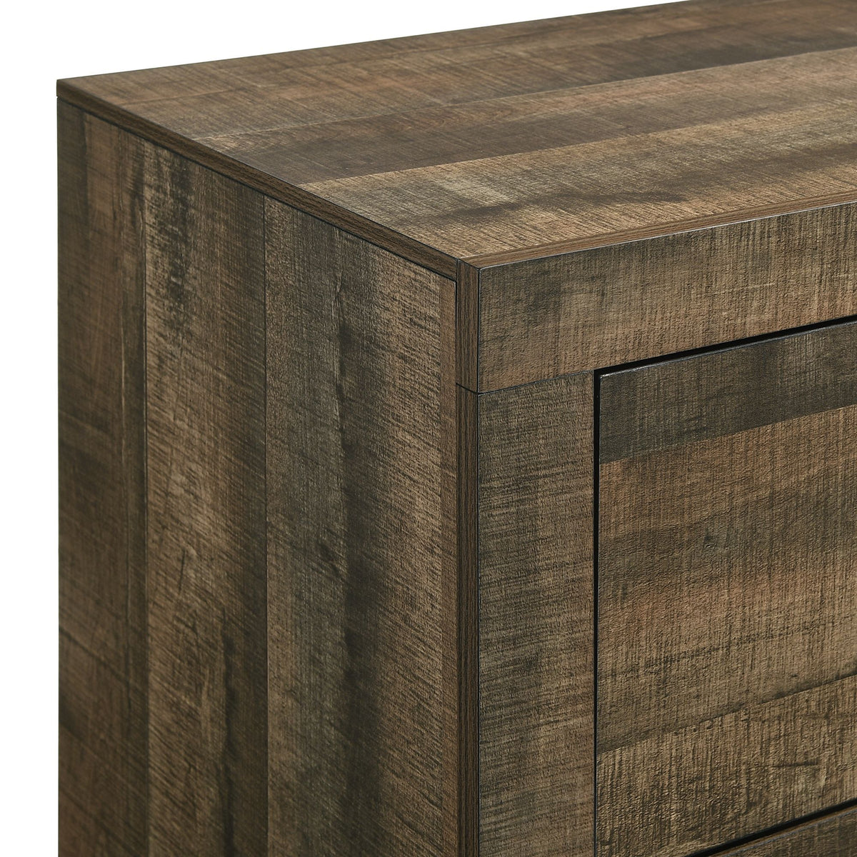 Bailey Bookcase Panel Bedroom Set With Bluetooth in Dark Brown by Elements International, view 15
