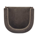 Modern Upholstered Accent Arm Chair With Barrel Back Design