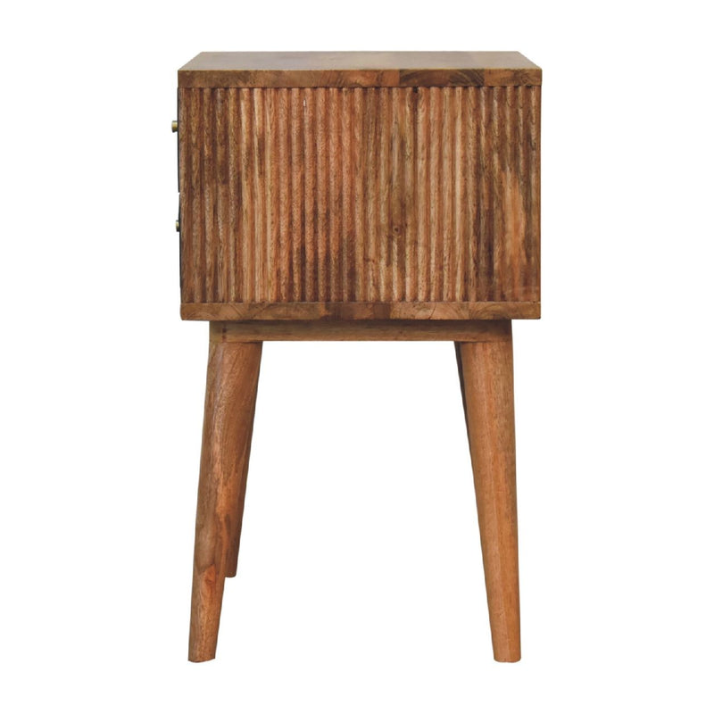 Slade - Bedside Table - Stone Gray