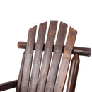 Durable Wooden Porch Rocker, Fir Log Rocking Chair