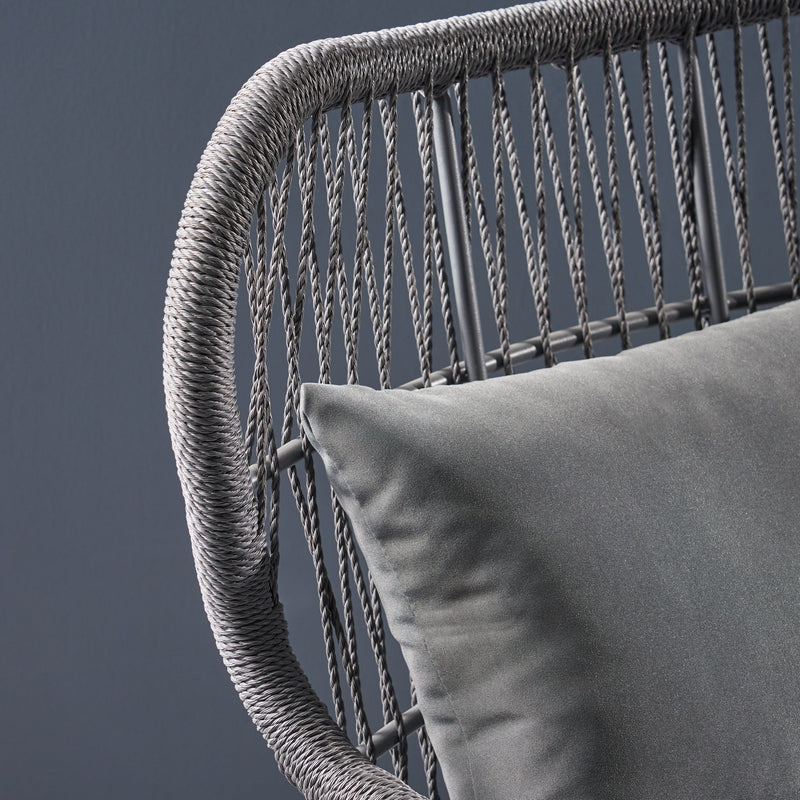Southport - Club Chair With Woven Rope And Cushions